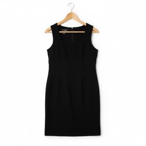 Liz Claiborne Collection Black Wool‎ Blend vintage Sleeveless Dress Size 4